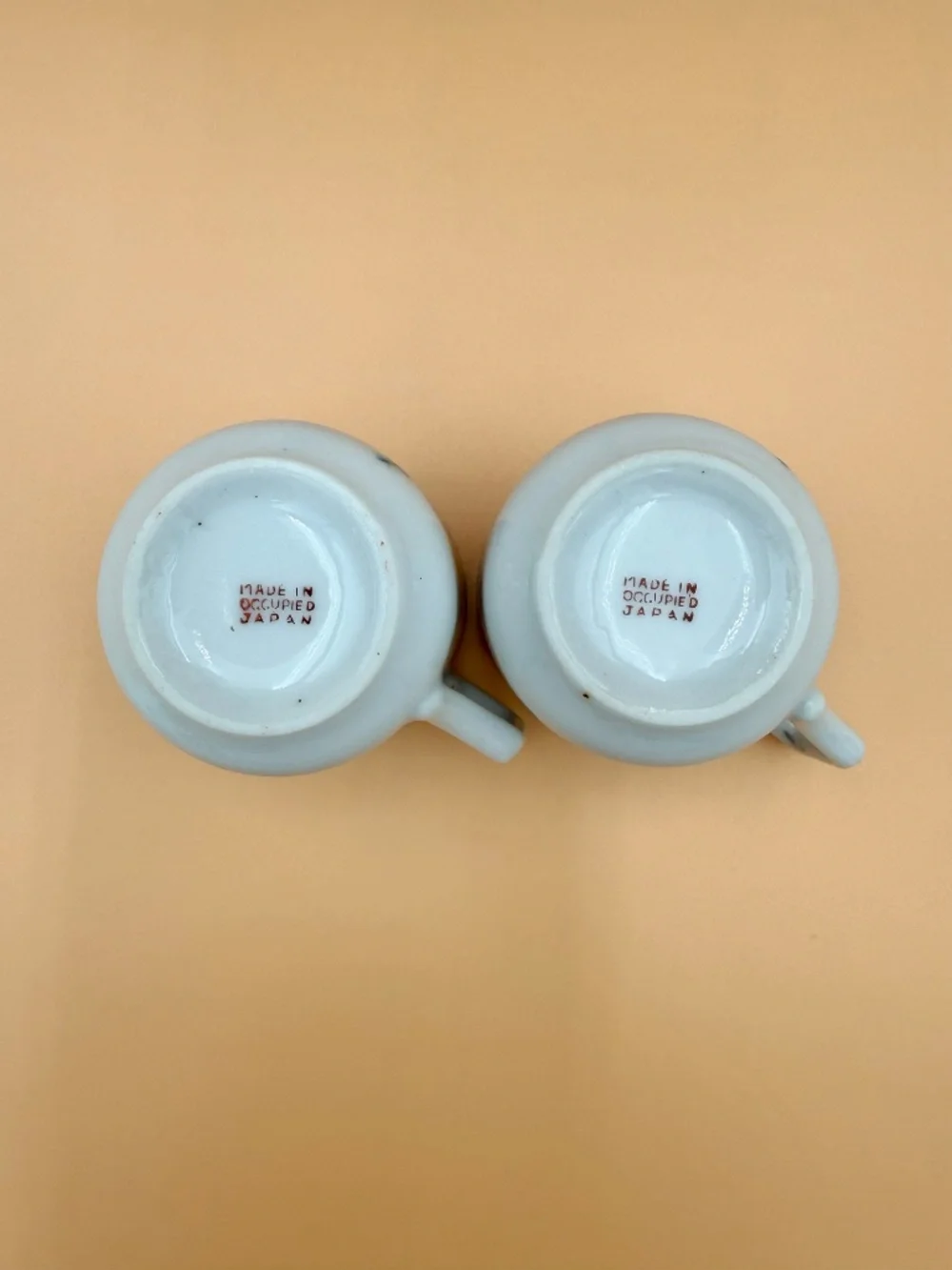 Vintage Made in Occupied Japan Floral Demitasse Tea Cup & Saucer
